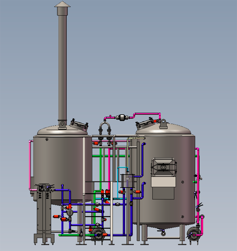 3D drawing design of brewery (2)