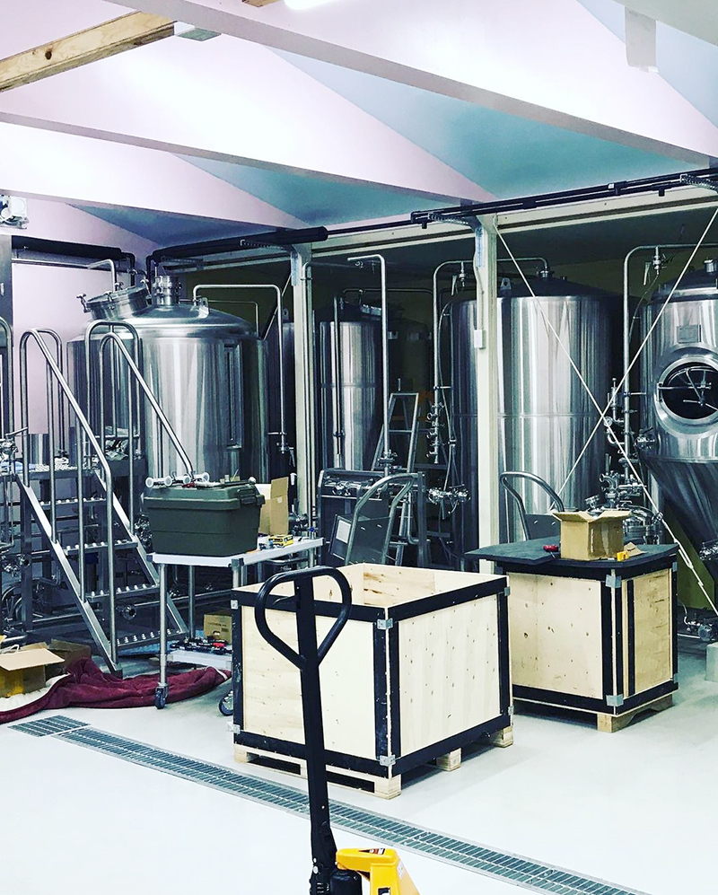 Japan 1200L brewery system installation (6)