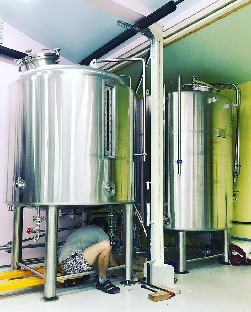 Japan 1200L brewery system installation (7)