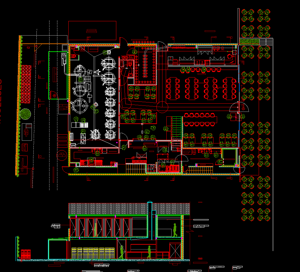 Layout of 1000l brewery