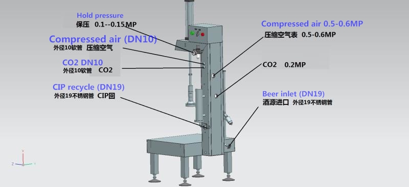 Drawing of 1-station keg filler_Amy from Tiantai