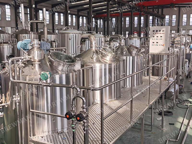 1000l 3 Vessels Brewery System in Chile
